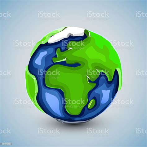 Realistic Beautiful Planet Earth Globe Stock Illustration Download