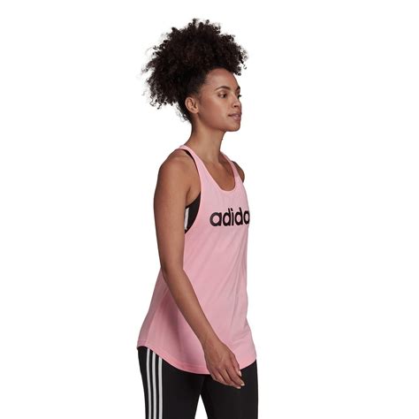 Adidas Womens Essentials Linear Loose Tank Top Racerback Vests