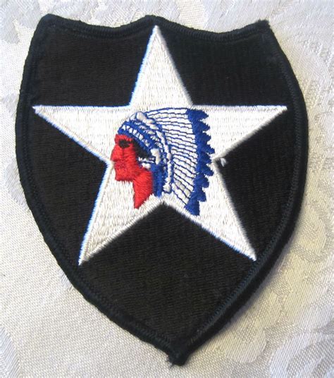 Large Us Army 2nd Infantry Division Sticker Second Indianhead Div