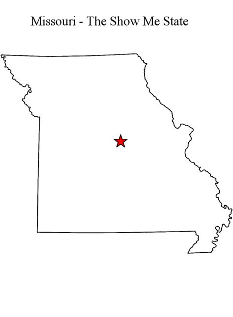 Missouri Outline Maps And Map Links