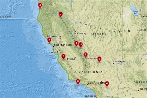 Map Of National Parks In California California National Parks Traveling By Yourself National