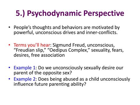Ppt Psychological Perspectives Powerpoint Presentation Free Download