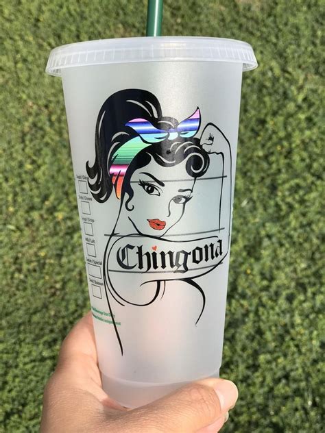 The coffee company first announced strawless. Chingona cup | Etsy in 2020 | Custom starbucks cup ...