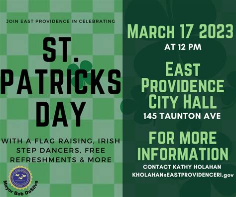 St. Patrick's Day Flag Raising and Celebration | City of East