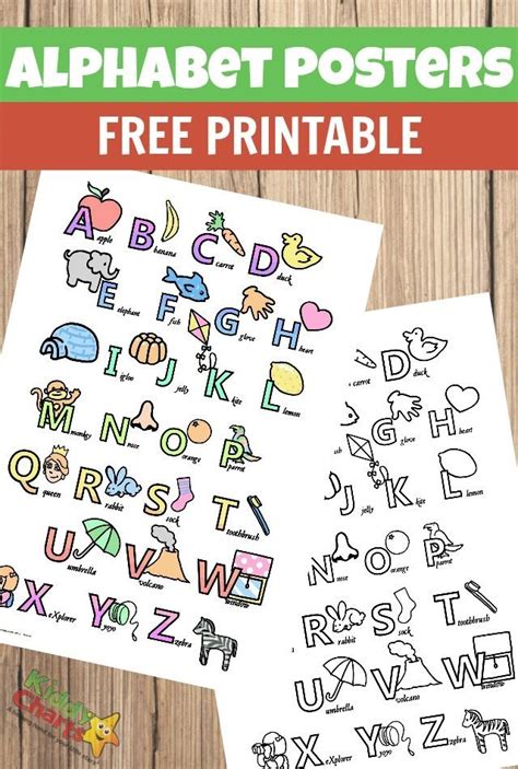 35 Best Printable Alphabet Posters Designs Free Free Printables
