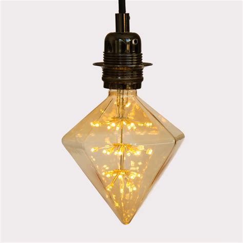 Decorative Extra Large Diamond Star Led Light Bulb 3w Long Life