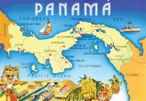 Panama Tourist Map