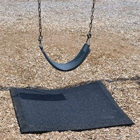 Playground Swing Mats 3x3 Ft Rubber Playground Slide Mats