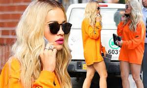 Rita Ora Puts On A Leggy Display As She Heads To A Spa In
