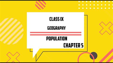 Class Ix Geography Population Youtube