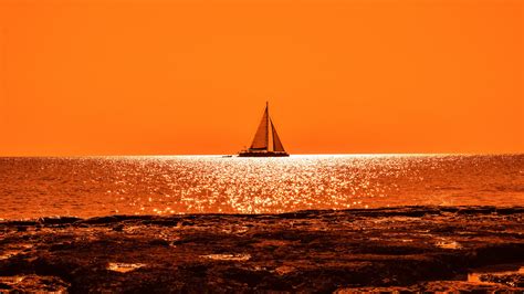 Download hd wallpapers for free on unsplash. Sunset Boat Sail 4K Wallpapers | HD Wallpapers