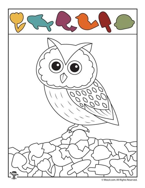 Fall Owl Hidden Picture Activity Page Woo Jr Kids Activities
