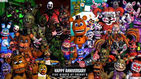 Fnaf 5th Anniversary Poster By Puppetio On Deviantart