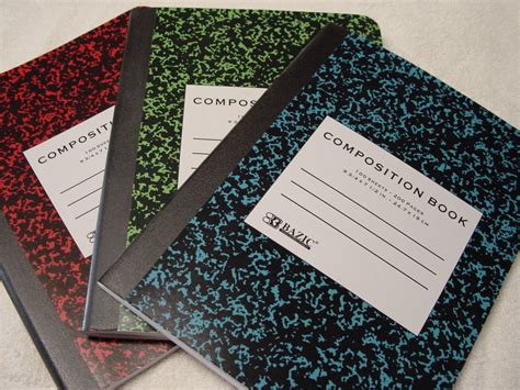 Cute ways to decorate notebooks. ShoeBoxes of Love: Decorated Composition Books