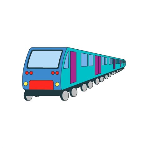Premium Vector Travel Train Vector Illustration