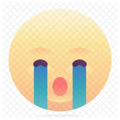 Sob Emoji Icon Download In Flat Style