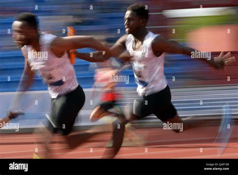 Ostrava Czech Republic 31st May 2022 Features Of 4x100 Metres Relay