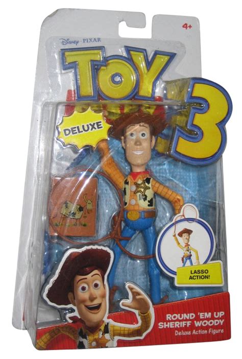 Disney Toy Story 3 Deluxe Round Em Up Sheriff Woody Mattel Action Figure