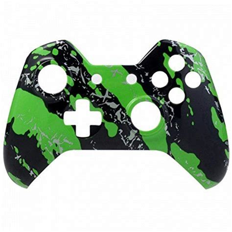 Mod Freakz Xbox One Controller Front Shell Hydro Dipped Green Splatter