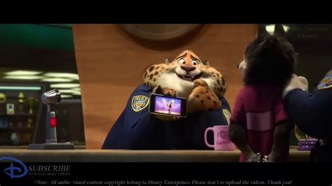 Zootopia Dancing With Gazelle Clawhauser And Chief Bogo Scenes Youtube