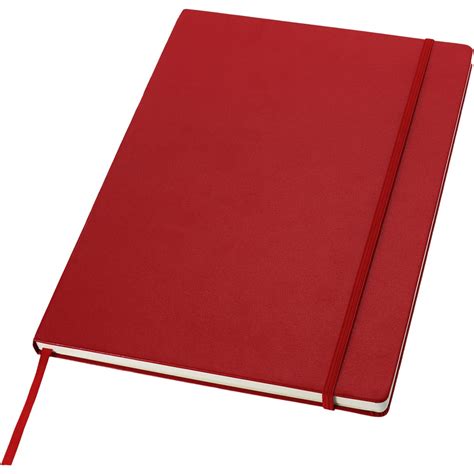 Printed Executive A4 Hard Cover Notebook Red Notebooks