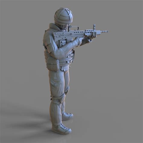 Steelwolf 3d Model For The Board Game British Army Soldier