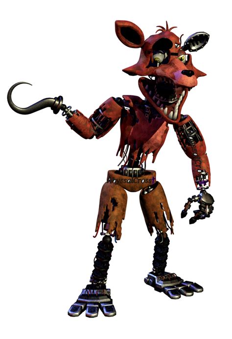 Withered Foxy Render By Abyssalcross On Deviantart