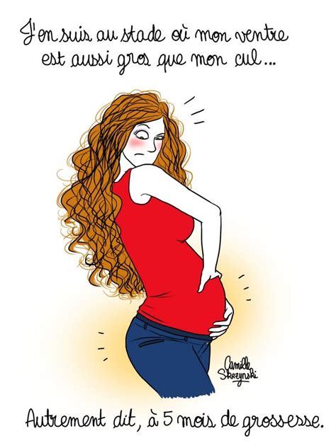 Grossesse 5 Mois Illustration Droits D Auteur Camille Skrzynski Pregnancy Care Pregnancy