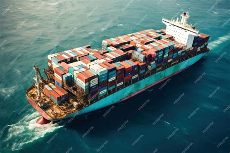 Logistique Commerciale Mondiale Du Fret Import Export Navire Cargo Avec