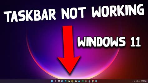 Fix Taskbar Not Working In Windows 11 Riset