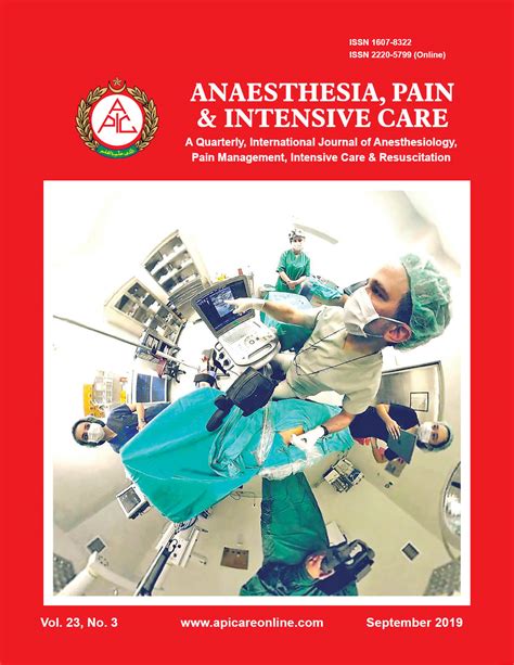 Archives Anaesthesia Pain And Intensive Care