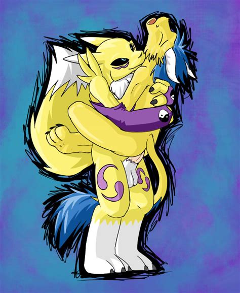 Rule 34 Anthro Buggery Color Digimon Fur Furry Furry Only Horns Male