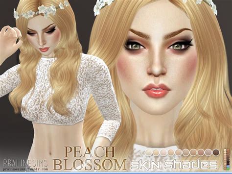 Pralinesims Ps Beach Blossom Skin Shades Skin Shades Sims 4 Cc Skin