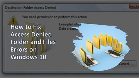 How To Fix Access Denied Folder And Files Errors On Windows Youtube