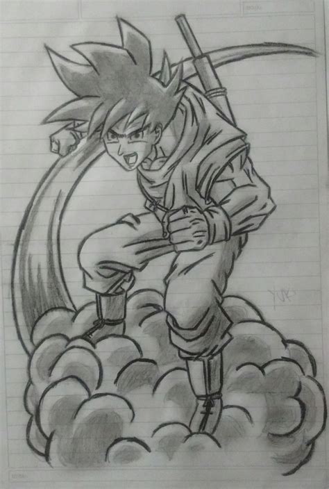Goku Pencil Draw By Yukiwatakashi On Deviantart