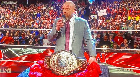 Triple H Reveals New Wwe World Heavyweight Championship Belt On Raw