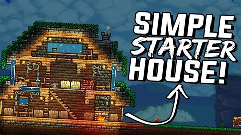 How To Build An Efficient Starter House In Terraria Youtube