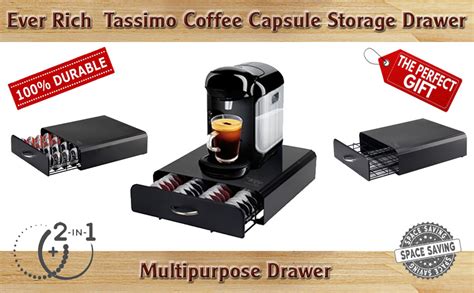 Ever Rich Tassimo Pod Holder 64pcs T Disc Coffee Capsules Bosch