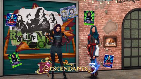 Colincreations Mal And Evie Disney Descendants 3 Cc The Sims 4