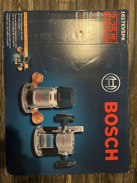 New Open Box Bosch 1617evspk Router Combo Pack 346318654 Ebay