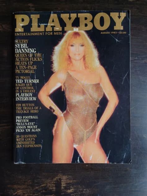 PLAYBOY MAGAZINE AUGUST 1983 Playmate Carina Persson Sybil Danning