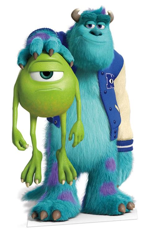 Lifesize Cardboard Cutout Of Sulley And Mike From Monsters University