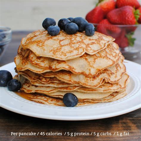 Add in the melted butter and mix again. This Low Calorie pancakes recipe is another Body For Life ...