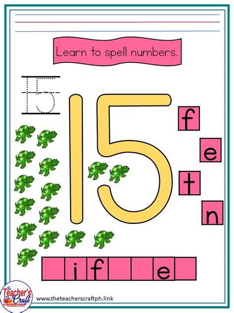 Learn To Spell Numbers 1 15 The Teachers Craft