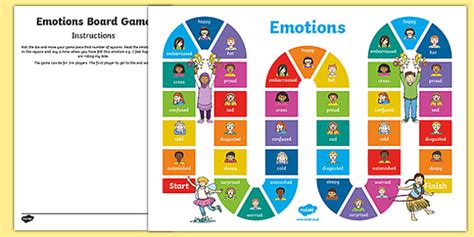 Emotions Board Game Psed Early Years