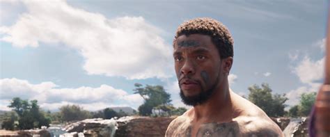 How will black panther 2 navigate the loss of chadwick boseman ? ausCAPS: Chadwick Boseman shirtless in Black Panther