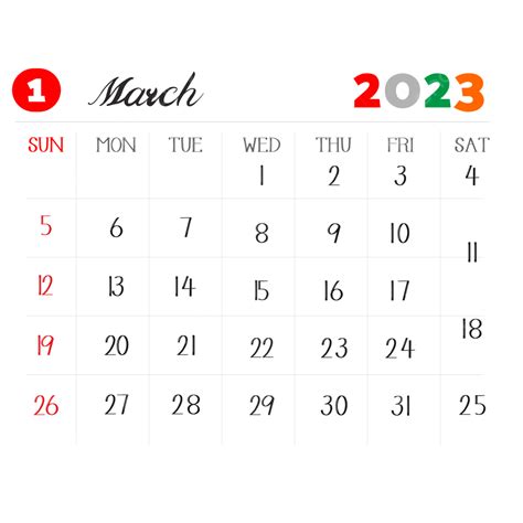 March 2023 March 2023 Calendar Calendar 2023 Happy New Year 2023 Png
