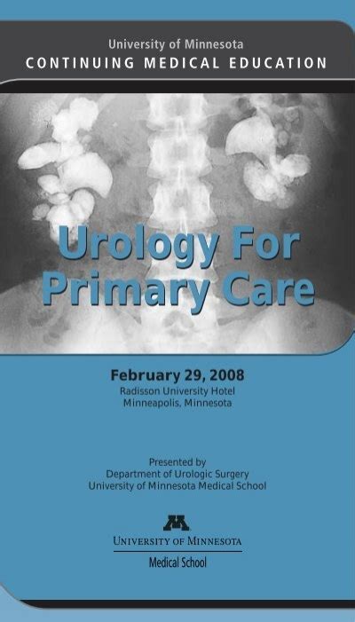 Urology For Primary Care University Of Minnesota Continuing