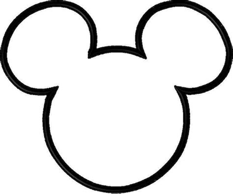 Mickey Mouse Outline Mickey Mouse Svg Instant Download Design For