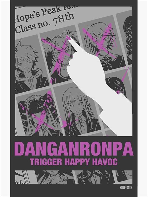 Danganronpa Trigger Happy Havoc Poster For Sale By Snipsnipart
